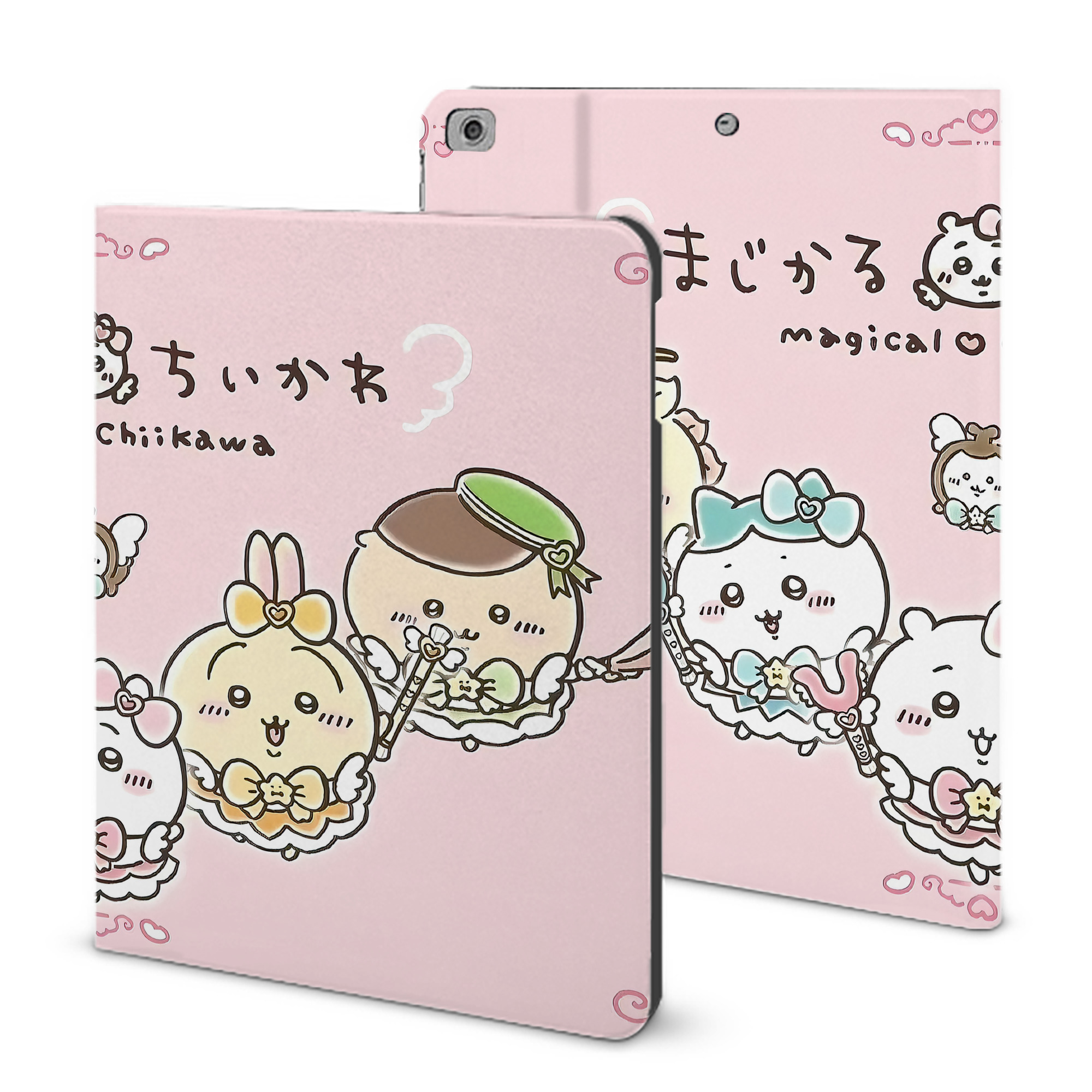 （画像用） ちいかわ Chii-kawa IPad ケース ブック型 PUレザー TPU 耐衝撃 軽量 薄型 ペン収納なし 全面保護 IPad 各モデル対応